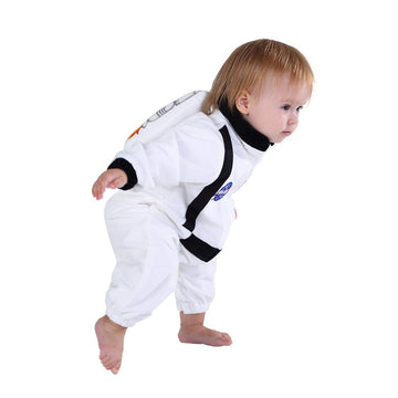 Hsctek Toddler Astronaut Costume, Baby Space Cosplay Infant Boys Girls, Newborn Halloween Suit Costume Kids White 4T