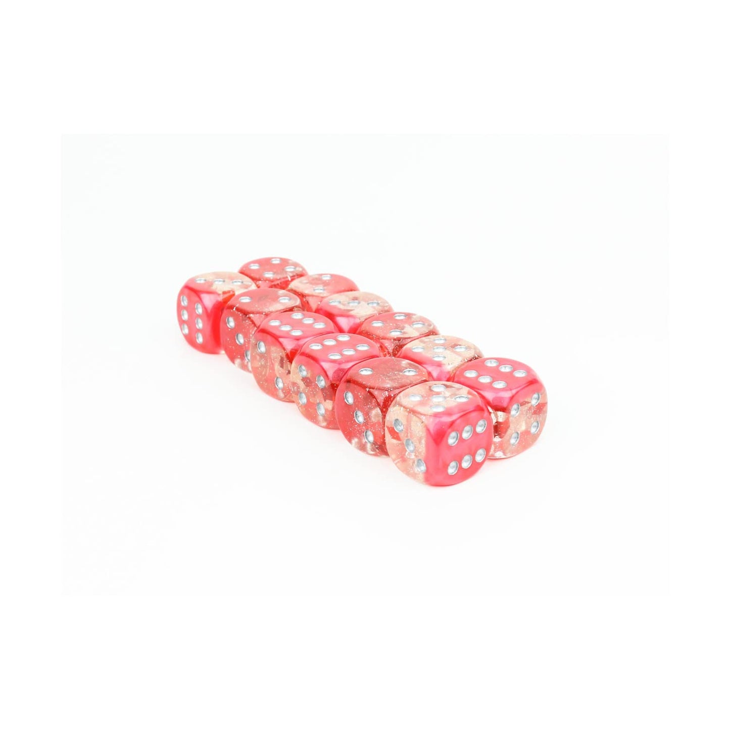 Sirius Dice 16Mm D6 Diamonds W/Silver (12)