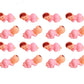 Mini Plastic Babies For Party Favor Decor Party Decorations Baby Shower Party Game Ice Cube Game (1'' 60Pcs, Pink)