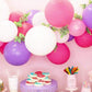 Hardatar Party Products Hd Metallic Finish Balloons For Birthday/Anniversary Party Decoration (White, Purple, Pink) Pack Of 200