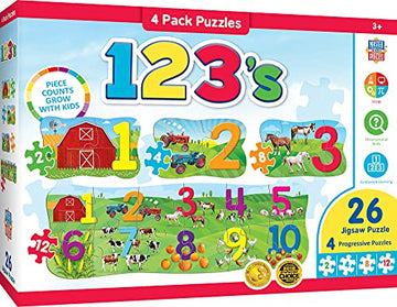 123 On The Farm 4 Pack Puzzle