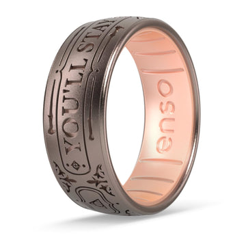 Enso Rings Wizarding World of Harry Potter Collection - Comfortable Silicone Rings - You'll Stay With Me - Size 9