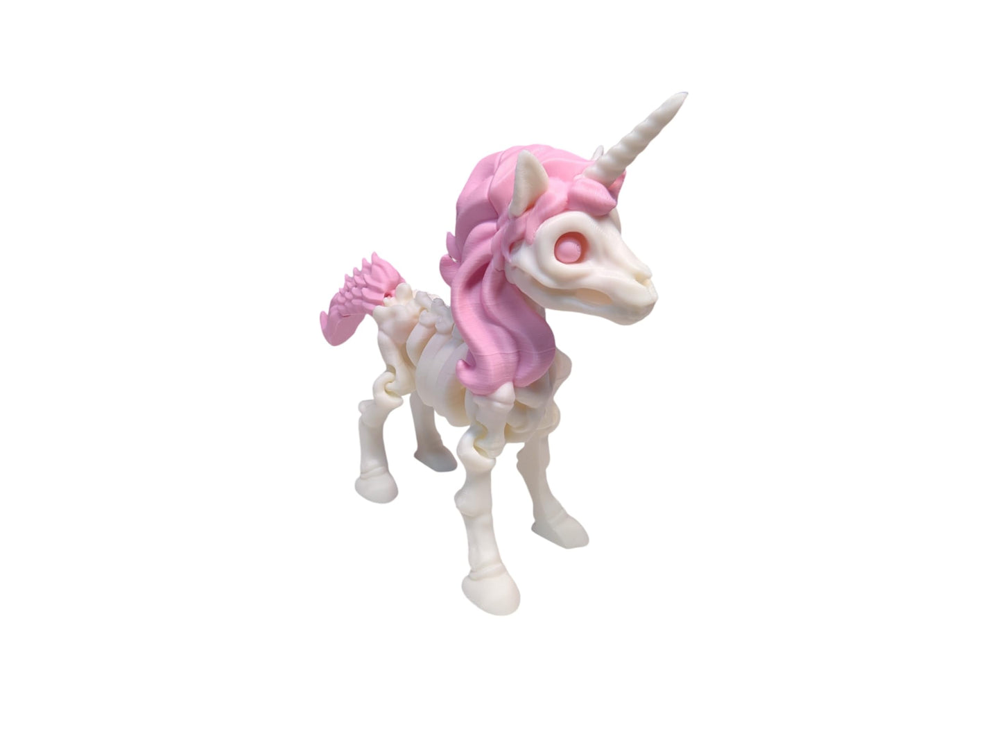 Skeleton Unicorn Fidget Toy, 3D Printed, Articulated