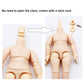 Niannyyhouse Dod 13Cm Doll Action Figures Body Suitable For 1/12 Bjd Dolls Head Dress Up (Milky White-Standard Package B)