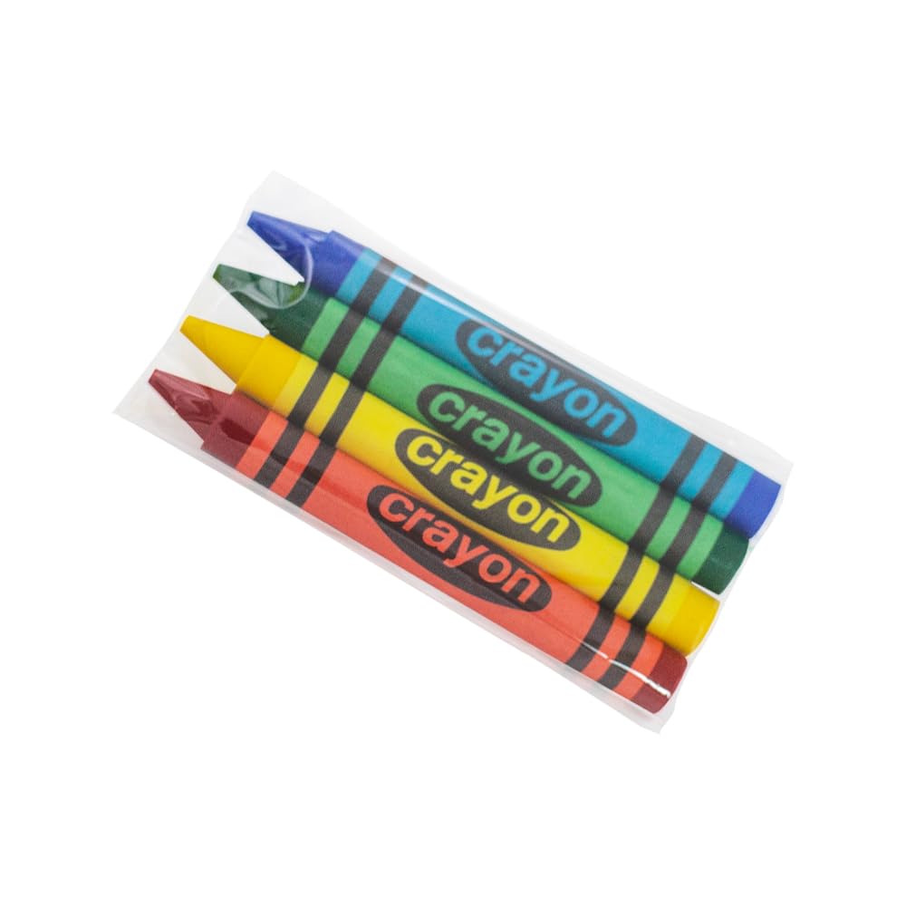 Lucky Art Crayons Bulk 4 Packs Crayon For Kids Non-Toxic Crayon Party Favors (Large, 10 Sets (40 Counts))