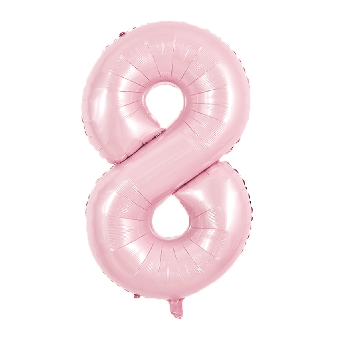 TONIFUL 40 Inch Pastel Pink Number 8 Balloon Balloon Big Pink Digital 8 Balloon for Girls Birthday Party Wedding Bridal Shower 