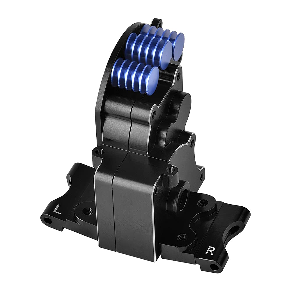 Globact Aluminum Transmission Case Gearbox With Aluminum Motor Plate And Arm Mounts Upgrade Parts For Traxxas Slash 2Wd Rustler