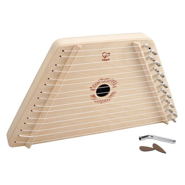 Hape Happy Harp Kid'S Musical Instrument | Award Winning Wooden Lap Harp Toy For Kids, Tuning Tips, Tuning Wrench, Picks And Son