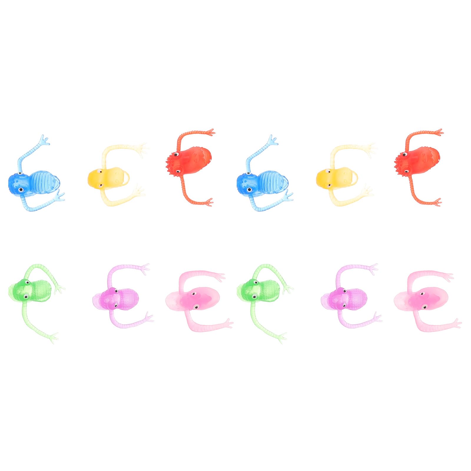Toyvian 20 Pcs Plastic Finger Monsters For Kids Party Bag Fillers Fun Toys Puppet Show (Random Pattern)
