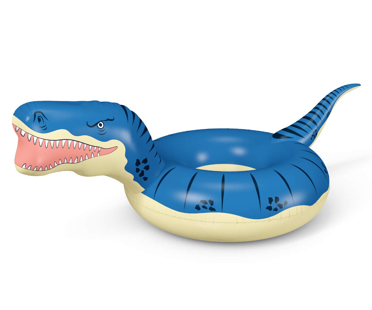Jasonwell Inflatable Dinosaur Pool Float Tube For Boys Girls Adults 93'' T-Rex Floatie Summer Beach Swimming Pool Inflatables T-Rex Ride On Party Pool Raft Lounge Kids Tyrannosaurus Rex Dinosaur Toys