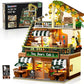Insoon City Coffee House Building Set With Light, 1173 Pcs Cafe Shop Building Block Toy With Ordering Counter Baking Room, Architecture Construction Model For Adults Teens Kids Boys Girls Ages 6-12+