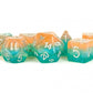 Metallic Dice Games Poly Set Layered Stardust Sunset W/Silver (7)