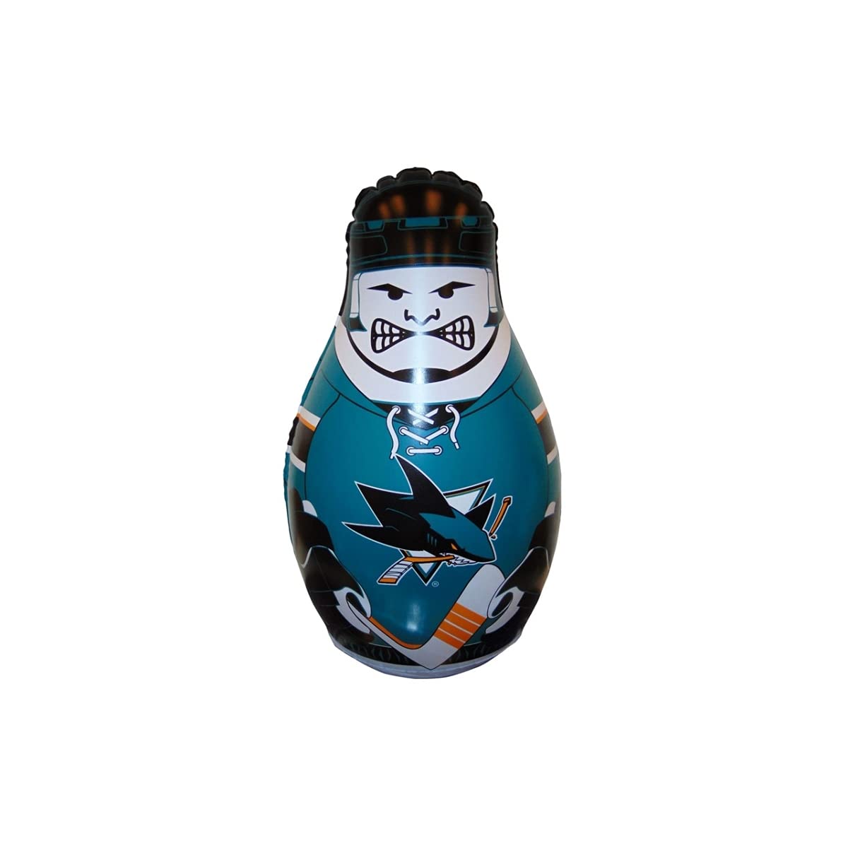 Fremont Die Nhl San Jose Sharks Bop Bag Inflatable Checking Buddy Punching Bag, Mini: 12' Tall, Team Colors