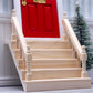 Miniature Dollhouse Wooden Staircase With Handrail, Diy Unpainted Mini Stairs For 1/12 Scale Dollhouse Furniture, Micro Landscap