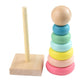 Trendivibe Colorful Kids Wooden Toys Rainbow Tower Early Educational Toys Cognition| Baby Learning Toy | Infant Activity Toy | S