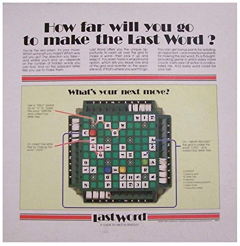 Milton Bradley; Last Word Game (1985)
