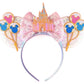 CLGIFT Princess Minnie Ears,Pick your color, Flower Minnie Ears, Floral minnie ears, Purple Sparkle Mouse Ears (Magic Castle)