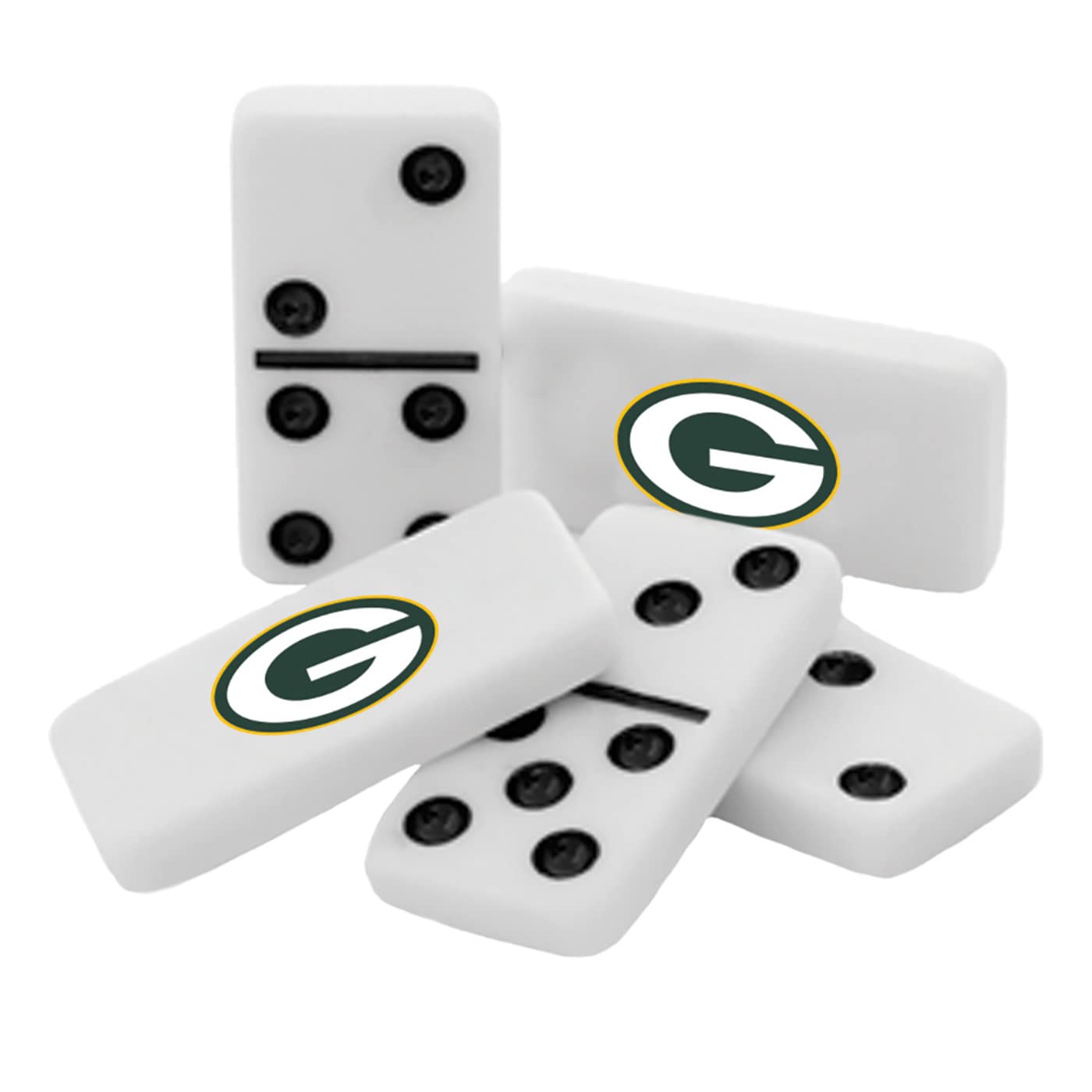 MasterPieces Game Day - NFL Green Bay Packers - 28 Piece Team Logo Double Six Domino Set
