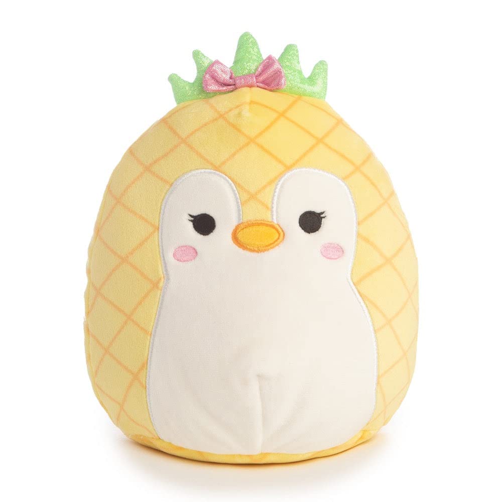 Squishmallow Official Kellytoy Plush 7.5 Inch Squishy Soft Plush Toy Animals (Piper The Penguin In Pineapple Costume)