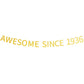Awesome Since 1936 Banner Pre-Strung Happy 88Th Birthday Banner Gold Glittery 88 Eighty Eight Years Old Birthday Party Decoratio