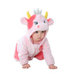 Tonwhar Kid'S And Toddler'S Costume Baby Animal Outfit Baby Boys' Girls' One-Piece Rompers Jumpsuit(3-4T,Pink Cow)