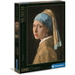 Clementoni 39614 Jigsaw Puzzle 1,000 Pieces Museums Collection-Vermeer-The Girl With The Pearl Earring, No Colour