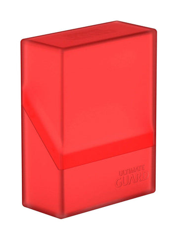 Ultimate Guard Boulder 40+ Classic, Deck Case For 40 Double-Sleeved Tcg Cards, Ruby, Secure & Durable Storage For Trading Card Games, Soft-Touch Finish