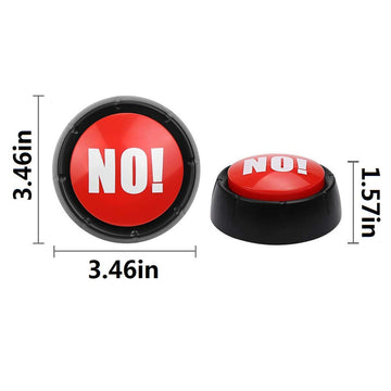 Joffreg NO Sound Button - Medium Red Plastic Mute Device
