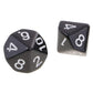 Yiotfandoll 10PCS Polyhedral D10 Dice Acrylic 10 Sided Game Dice for RPG MTG DND Dice Table Games (Black)