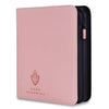 Card Guardian - Toploader 4 Pocket enhanced Binder with Zipper for 160 Cards - Side Loaded Pockets - Compatible with Sports and Trading Cards TCG (Pink)