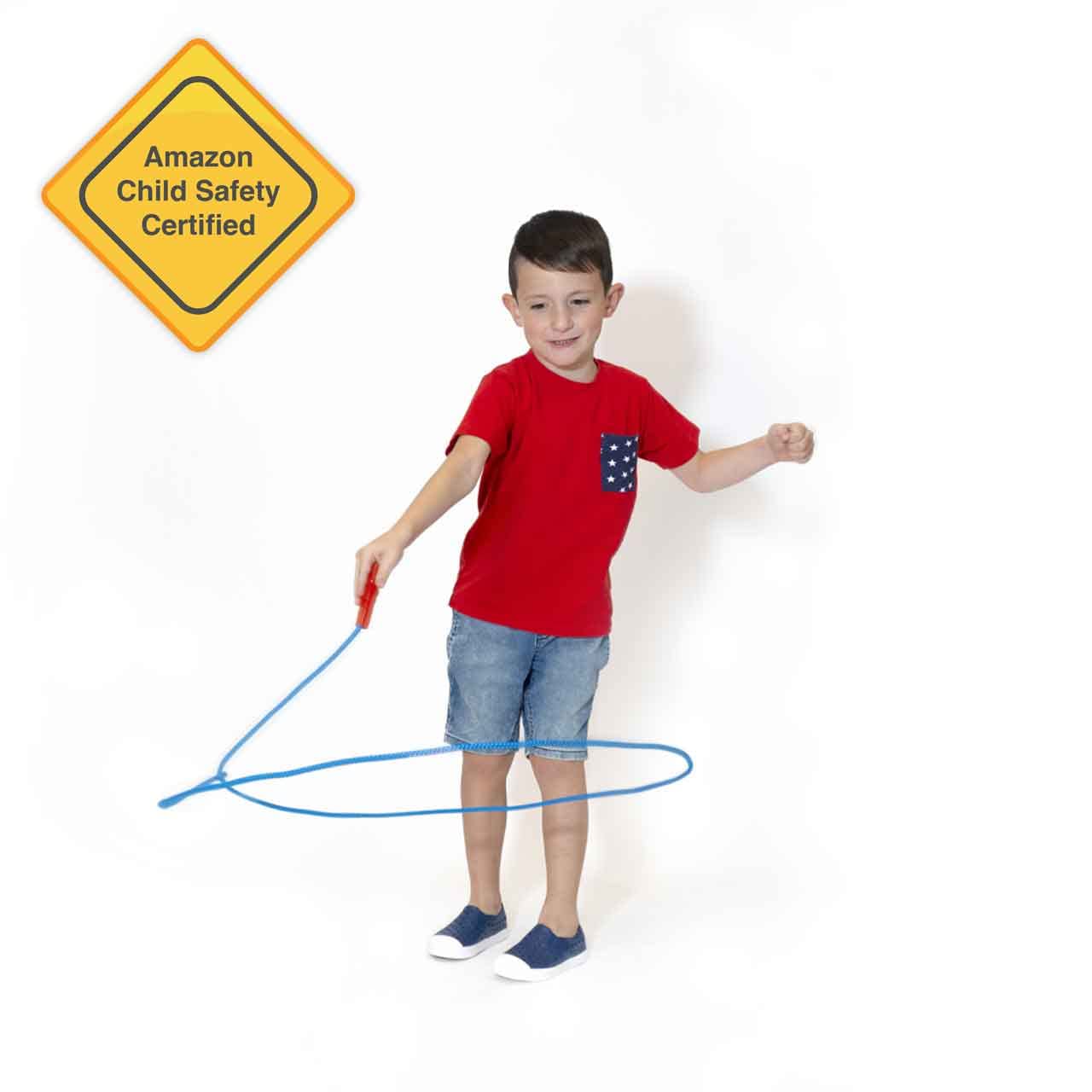 Western Stage Props Childrens Cowboy Kiddie Trick Rope Lasso Pre-Tied | Ages 4 - 10 | Orange |