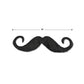 Beistle , 6 Piece Handlebar Hairy Staches, 5 (Black)