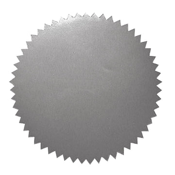 Hayes 2'' Blank Silver Stickers, 50 Per Pack