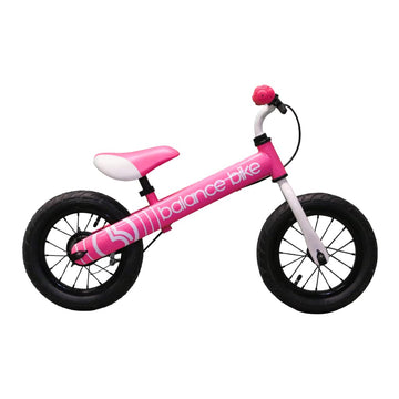 Balance Bike, 12'' Metal Toddler Training Bicycle, Pink