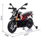 TOBBI 12V Aprilia Licensed Kids Ride-On Motorcycle Dirt Bikes for Kids with Training Wheels, Spring Suspension, Lights, Music St