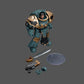 JOYTOY Warhammer The Horus Heresy 1/18 Action Figure Sons of Horus Tartaros Terminator Squad Sergeant with Volkite Charger and Power decorative replica blade Collection Model Birthday Gifts