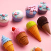 Paaroots Pack of 9 Pcs Cupcakes and Ice Cream for Kids Stationery for Girls Set Gift Pack Birthday for Kids Party Favors Return