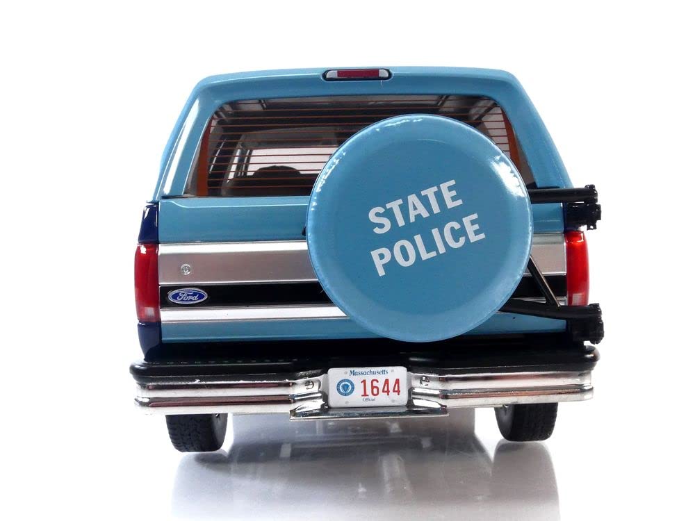 Greenlight 1996 Ford Bronco Xlt Massachusetts State Police 1/18