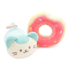 Anirollz Kittiroll Plush in Donut Ring Outfitz - Kawaii Stuffed Animal with Removable Costume - Cute Squishy Plush Toy Gift for Girls & Kids