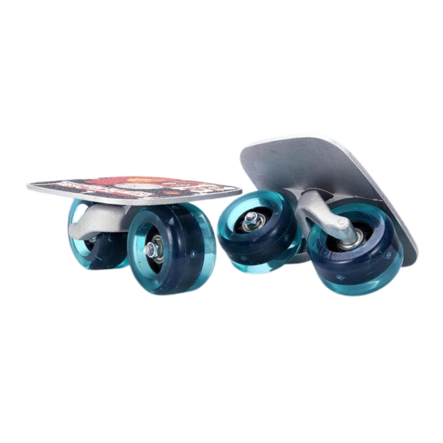 Ubersweet Roller Road Drift Skates Plate Outdoor Split Skateboard Black Blue Wheels (54054589JEL)