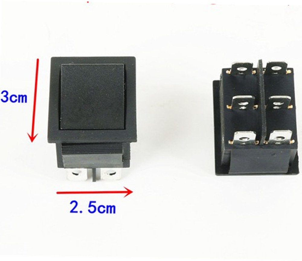Accelerator Foot Pedal Electric Switch Accessories For Kids Reset Control Switch Children Electric Ride On Toy Car Replacement Parts Red 6-Pin Socket