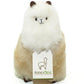 Real Alpaka Natural Fur Toy - 9 inch. Soft and Cuddly Handcrafted Llama Stuffed Animal. (9 inches, Beige & White)