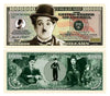 American Art Classics Charlie Chaplin Million Dollar Bill In Collector Grade Currency Holder