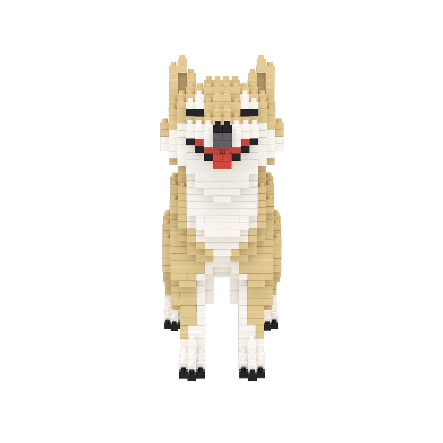 Larcele Micro Dog Building Blocks Mini Pet Building Toy Bricks, 814 Pieces Kljm-02(Female Shiba Inu)