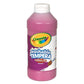 Crayola Washable Tempera Paint for Kids, Pink Paint, Classroom Supplies, Non Toxic, 16 Oz Squeeze Bottle