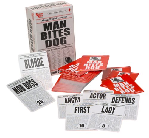 University Games Man Bites Dog (Pack of 4)