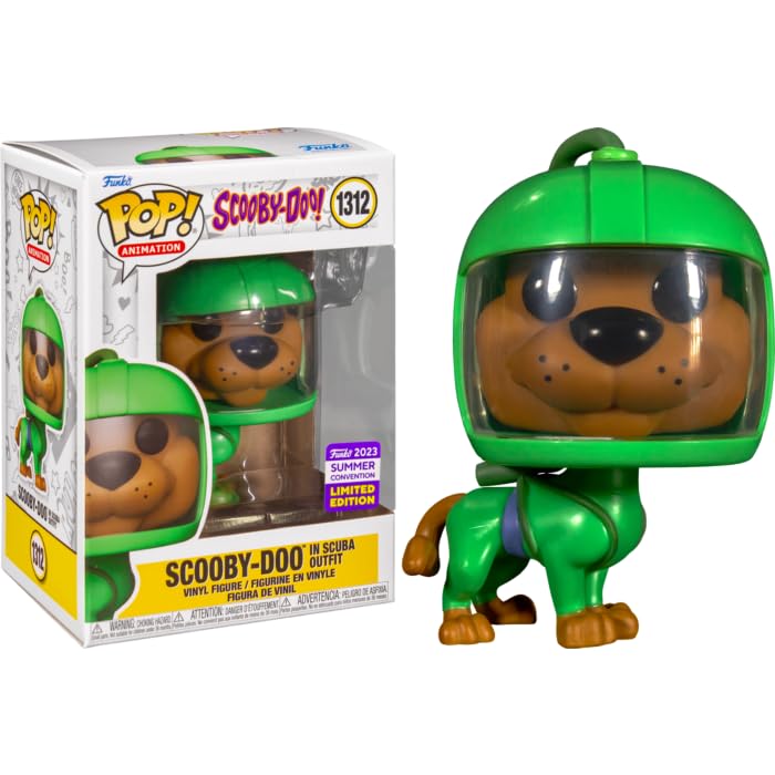Funko Pop! Scooby-Doo In Scuba Outfit Summer Convention Exclusive Multicolor Figure #1312