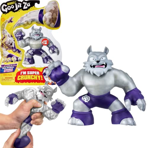 Goo Jit Zu Heroes of Goo Jit Zu Crunchy Wolf Action Figure - Wolfpain, Multicolor, Model 41025