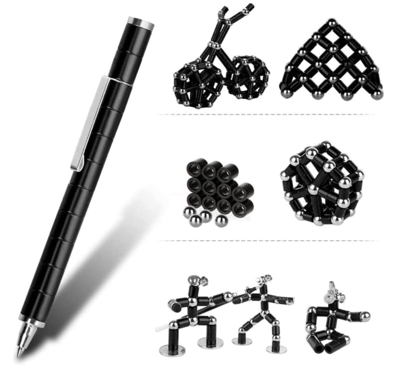 Fidget Toy Pen, Decompression Magnetic Fidget Pen , Magnet Pen Fidget Toy Relieve Pressure Novel Toy Gift For Kids Or Friends (B