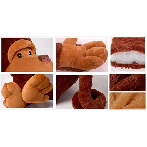 Joyfay 43" Giant Monkey Gorilla Plush Toy - Brown, 100% New Materials, Model JFTOY00047